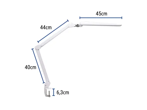 Werkpleklamp MAUL Craft LED tafelklem dimbaar wit