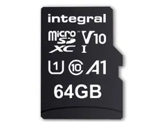 Geheugenkaart Integral microSDXC V10 64GB