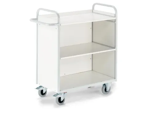 Dossierwagen 150kg 3 Etages H 1070mm 800x490mm Ral7035