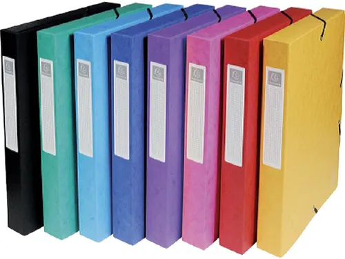 Elastobox Exacompta A4 40mm 600gr assorti karton