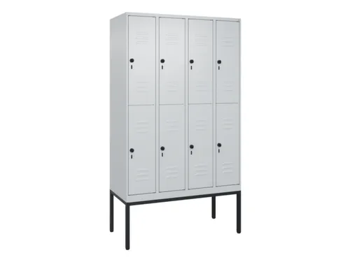 dubbeldekse locker,HxBxD 2120x1200x500mm,4x2vak.,vak B 300mm