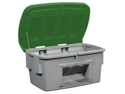 strooigoedbak,700l,HxBxD 930x1400x1070mm,PE,grijs,deksel groen