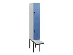 Dubbeldekse dekenkist,HxBxD 1950x300x815mm,1x2vak.,vak B 300mm