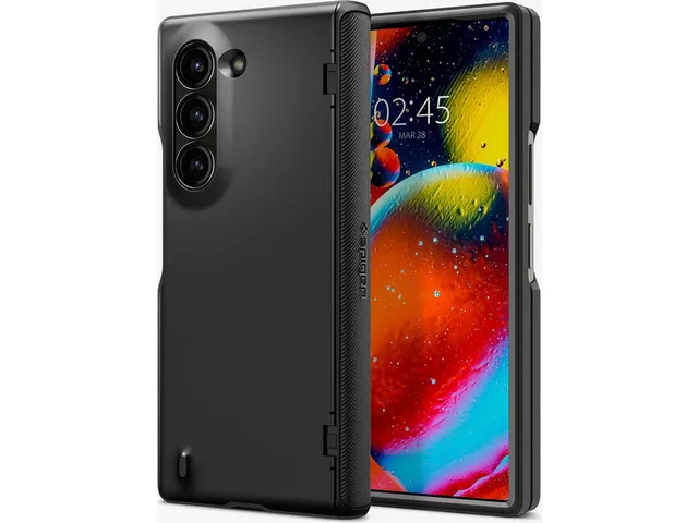 Spigen Case ACS07820 Galaxy Fold 2024 Slim Armor Pro zwart