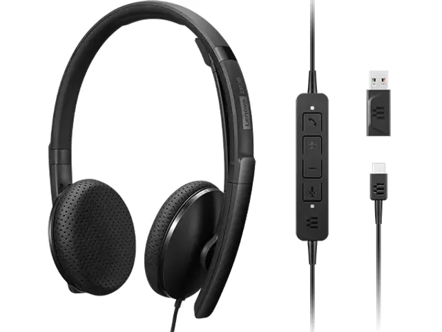 Lenovo 4XD1M39028 Headset Bedraad 20 - 20000 Hz Zwart