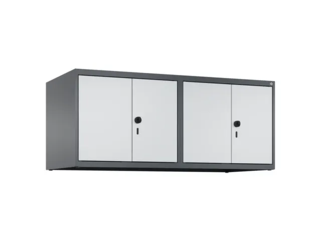 opzetkast,v. locker,4vak.,vak B 300mm,HxBxD 500x1200x500mm,vleugeldeur