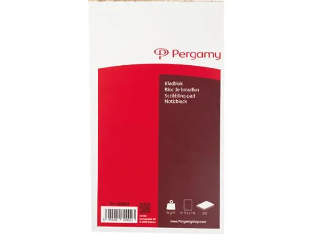 Bloc De Brouillon, Ft 11,5 X 19,8 Cm, 200 Feuilles, Uni
