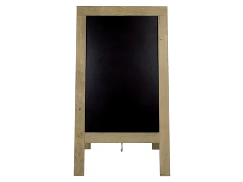 Stoepbord Securit 720x1310x40mm steigerhout