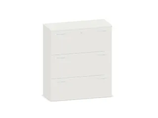 hangmappenkast 1150x1000x430mm 3hangmappenframes Wit - 1
