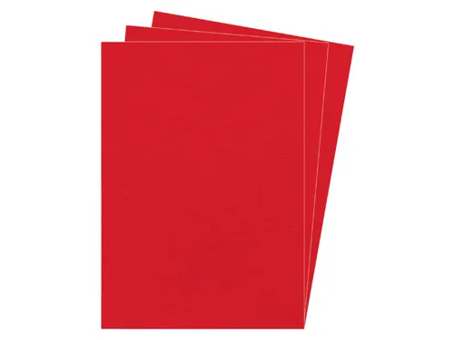 Voorblad Fellowes A4 lederlook rood 100stuks