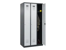 locker,HxBxD 1850x900x500mm,3vak,vak B 300mm,cil.-slot,staand op vloer