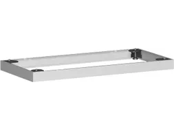 sokkel,v. kantoorstelling,HxB 50x800mm,metaal,zilverkleurig