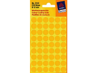 Etiket Avery Zweckform 3144 Rond Ø12mm Geel 270 Stuks - 2