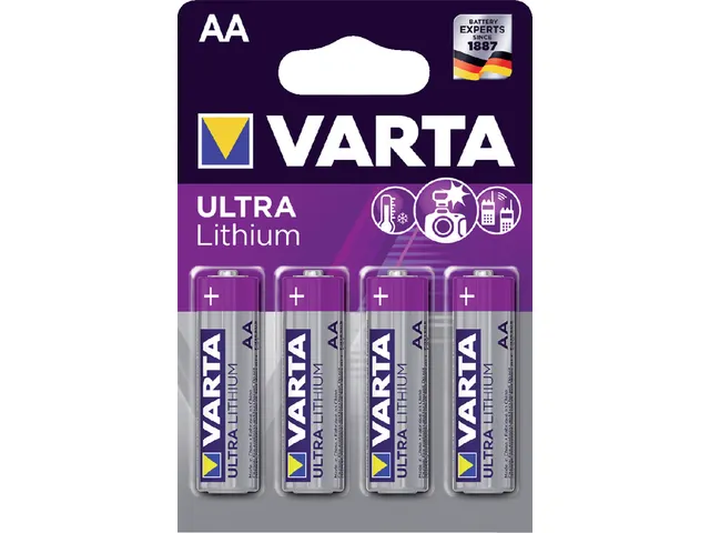Batterij Varta Ultra Lithium 4x AA
