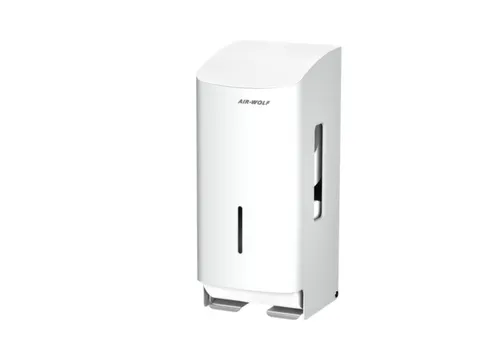 toiletpapierdispenser,HxBxD 277x117x130mm,v. 2rol(len),behuizing RVS