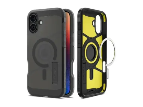 Tough Armor Apple iPhone 16 Hoesje MagSafe Back Cover Frosted Zwart