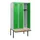 locker met bank,HxBxD 1950x900x815mm,3vak,vak B 300mm,cilinderslot