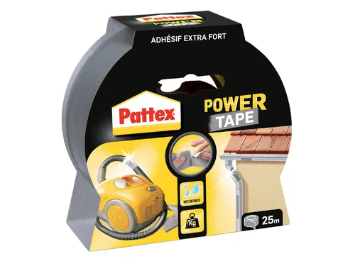Plakband Pattex Power Tape 50mmx25m grijs