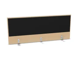 opzetpaneel bureau aanbouw achter B 1400mm NE-esdoorn BN8033-zwart