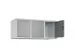 opzetkast,v. locker,3vak.,vak B 400mm,HxBxD 500x1200x500mm