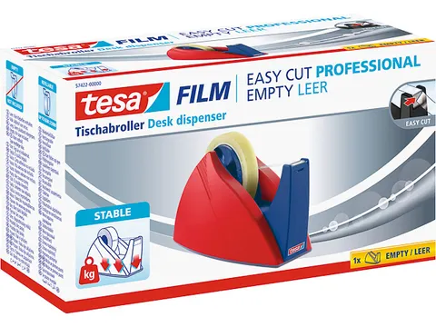 Tesa Tape Dispenser Easy Cut Voor 25mmX66m Rood-blauw