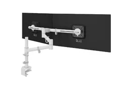 Monitorarm Viewgo Voor 2 Schermen 360° draaibaar Wit