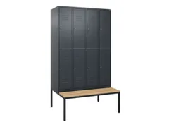 Dubbeldekse dekenkist,HxBxD 2120x1200x815mm,4x2vak.,vak B 300mm