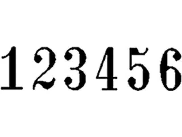 Numeroteur Reiner B6K Antiqua 4.5mm 6 cijfers