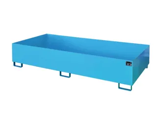stellingopvangbak,opvangvol. 1000l,HxBxD 435x2650x1300mm,staal - 2