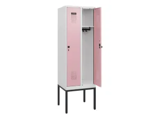 schoollocker,HxBxD 1950x600x500mm,2vak,vak B 300mm,draaigrendel - 1