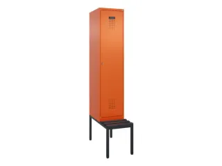 locker met bank,HxBxD 2120x400x815mm,1vak,vak B 400mm,cilinderslot - 2