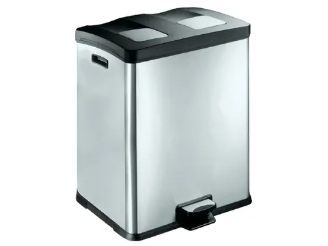 Afvalbak Rejoice EKO 2x30 Liter met kunststof binnenbak RVS