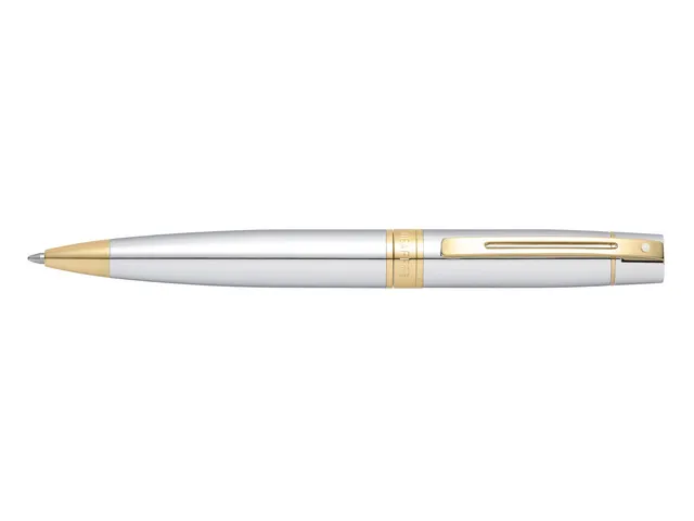 Balpen SHEAFFER 300 E9342 Bright chrome gold tone