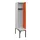 locker met bank,HxBxD 2120x400x815mm,1vak,vak B 400mm,cilinderslot