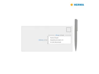 HERMA 10780 Inkjet etiketten A4 97x33,8mm Wit mat 1280 stuks - 6