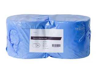 Poetsrol verlijmd blauw 2-laags 2 Rol - 2