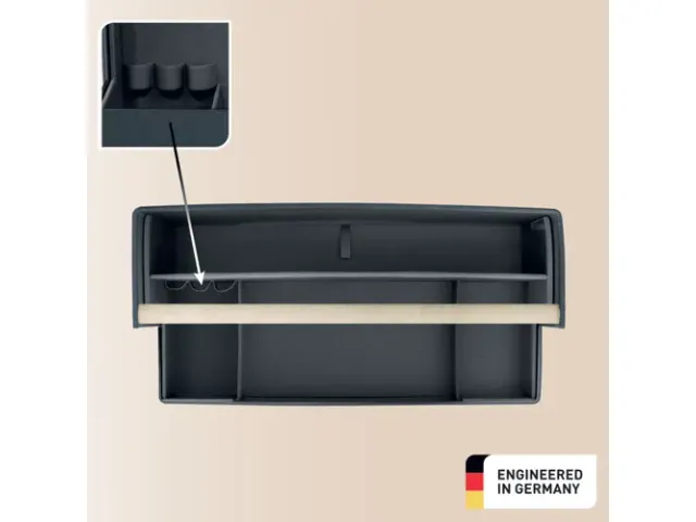 Organiseur de bureau portable Leitz tissu gris foncé