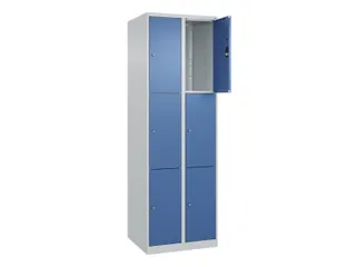 lockerkast,HxBxD 1850x600x500mm,2x3vakken,vak B 300mm,cil.-slot - 1