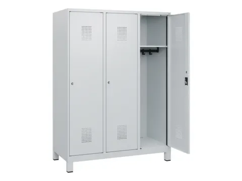 schoollocker,HxBxD 1630x1200x500mm,3vak,vak B 400mm,cil.-slot,voeten