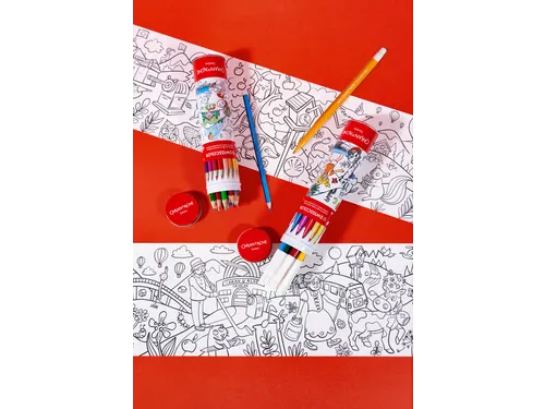 Viltstift Caran d'ache Swisscolor met poster koker à 10 kleuren