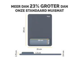 Muismat met polssteun Fellowes Breyta XL blauw 21x28cm - 11