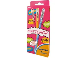 Gelschrijver Pentel K110 Mattehop Fun Sweet medium assorti blister à