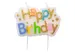 Kaarsje Happy 'Happy birthday' 10.5cm