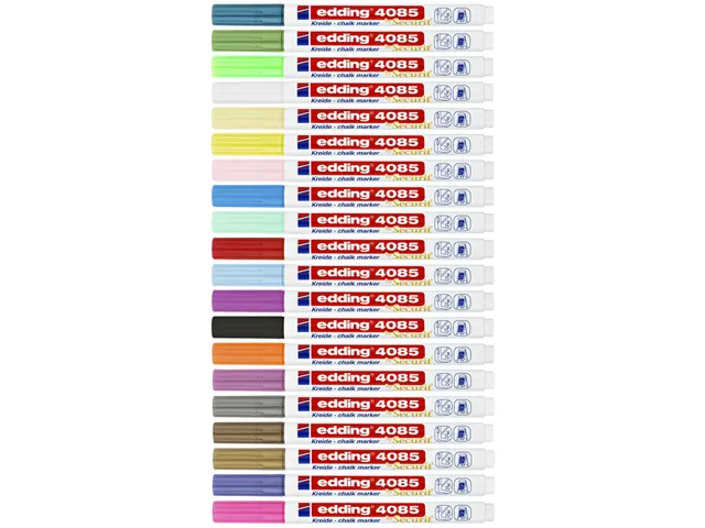 Krijtstift edding by Securit 4085 rond 1-2mm lichtblauw