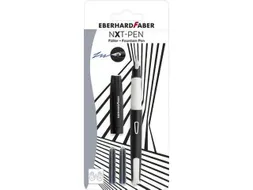 Vulpen EFA NXT-PEN wit/zwart blister met 2 patronen