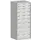 ladekast HxBxD 1600x650x650mm 9laden RAL7035 front RAL7035