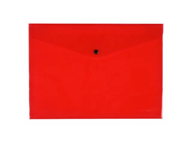 Documentenmap A4 172 Micron Drukknopsluiting Rood