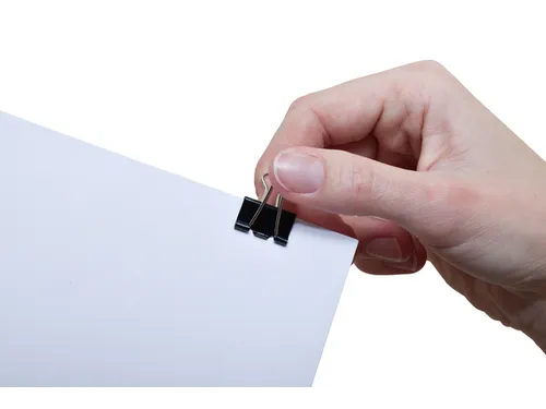 Papierklem MAUL 215 foldback 19mm capaciteit 7mm zwart