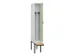 locker met bank,voor scheiding van kleding,HxBxD 2120x300x815mm,1vak