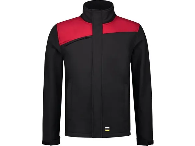 Tricorp Bicolor 402021 softshell, zwart/rood, maat 5XL, per stuk